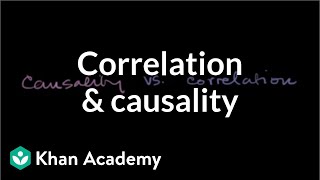 Correlation and causality  Statistical studies  Probability and Statistics  Khan Academy [upl. by Euqinomad]