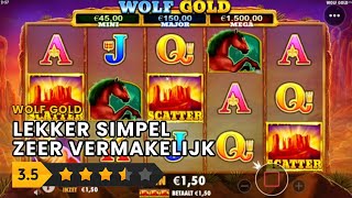 Gokkast Review Wolf Gold Pragmatic Play [upl. by Tihom]