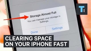 Clearing space on your iPhone fast [upl. by Htebilil]