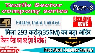 Filatex India share newsbest textile small cap stocktextile futurestic stockFilatex India [upl. by Christopher28]