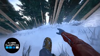 POV Immersive Snowboard Through Forest  Ultra High Realistic Graphics  STEEP No Hud Gameplay PC [upl. by Atoiganap]