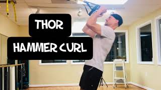 Thor Hammer Curl  TRX Superhero Workout by Jonathan Ross [upl. by Nason]