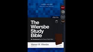 The Wiersbe Study Bible [upl. by Htenywg966]