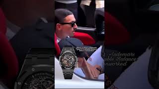 Footballer Zlatan Ibrahimović wearing Audemars Piguet Royaloak Openworked ceramic zlatanibrahimovic [upl. by Nimzaj245]