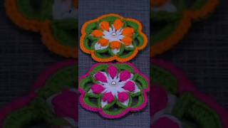 Floral Knitting Magic Master Beautiful Flower Patterns shortvideos in60seconds [upl. by Kaitlynn]