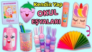 12 KENDİN YAP PROJESİ  Sevimli Okul Eşya Fikirleri  OKULA DÖNÜŞ [upl. by Yasu970]