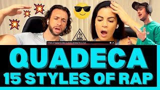 First Time Hearing Quadeca 15 Styles of Rap Roddy Rich Eminem NF Reaction Video  🔥 RAW TALENT [upl. by Ahsiea390]