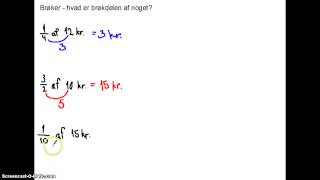 Brøker  hvad er brøkdelen af noget [upl. by Franky]