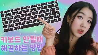 컴퓨터 노트북 키보드 안될때 해결하는 방법 💜 키보드 자판 오류 잠금 해제 고장 💻 키보드 입력 안됨 안눌림 먹통 연결 타자가 안쳐질때 잘 안눌릴때 [upl. by Ardnik]