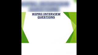 wipro interviewquestions 2022 tr hr preparation freshers technical ghcodingtechnique [upl. by Wilber]