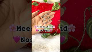 Meesho oxidised jewellery 😳undar 100  Meesho Nose Pin Haul  jewellery haul oxidisedjewellery [upl. by Frasco]