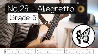 2832  No29 Allegretto  Mauro Giuliani  Grade 5  32 Progressive Ukulele Fingerstyle Studies [upl. by Plossl]