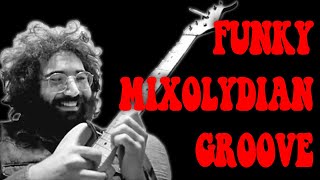 Free Spirited Funky Mixolydian Play Along Jam Track  Guitar Backing Track 79 BPM [upl. by Itsirhc]