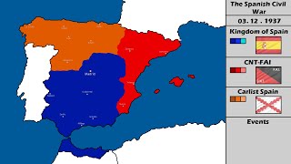 The Spanish Civil War  Carlist Victory Every Day Kaiserreich [upl. by Atinauq]