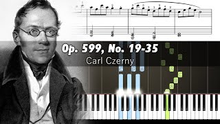 Czerny  Practical Exercises For Beginners No1935  Piano Tutorial with Sheet Music [upl. by Perrins411]