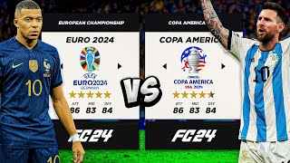 EUROS vs COPA AMERICA in FC24 🔥 [upl. by Annaeel]