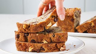 How To Make Perfect Chocolate Chip Banana Bread Every Time  Delish Insanely Easy [upl. by Glenden]