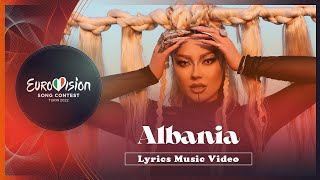 Ronela Hajati  Sekret  Albania 🇦🇱  Lyrics Music Video  Eurovision 2022 [upl. by Flann]