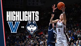 HIGHLIGHTS  10 UConn Womens Basketball vs Villanova [upl. by Kaylee20]