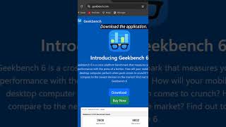 How to check Geekbench score on Laptop geekbench laptop performance trending viralshort hp [upl. by Orvan]