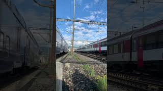 Trains In Switzerland  SBB Re 460 with passenger train train trainspotting railway [upl. by Joni]