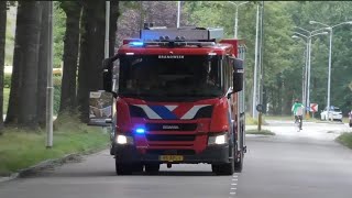 Brandweer Tankautospuit Woensel 222431 en Centrum 222332 met spoed naar meldingen in Eindhoven [upl. by Ahsiya]