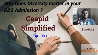 Why does Diversity matter in your DDS Admission [upl. by Arremat]