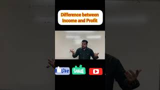 Difference between Income and Profit 💲🔥accounting bookkeeping shorts [upl. by Esinrahs]