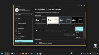 How To Turn High Contrast On or Off on Windows 11 2024  Easy Fix [upl. by Llesram]