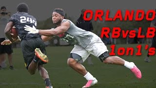 Orlando RB vs LB 1 on 1s  2015 Orlando Nike Football The Opening Regionals [upl. by Carlotta]