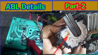 ABL line ABL Voltage ABL fault details in crt TV 🎆🎆 Colour TV ABL section Part 2 [upl. by Annoyek]