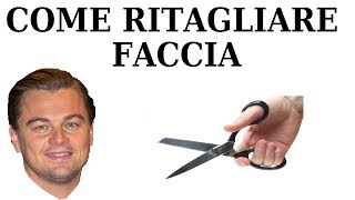 come ritagliare una faccia in maniera precisa con gimp da pc come ritagliare una foto computer [upl. by Cirnek986]