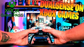 How To Use PS5 DUALSENSE Controller on XBOX GAME PASS PC [upl. by Attelra]