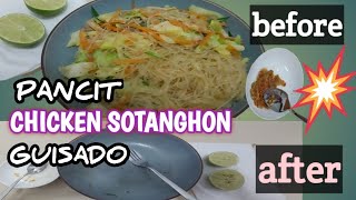 PANCIT SOTANGHON  SIMPLE INGREDIENTS FOR PANCIT SOTANGHON GUISADO  IYACHE amp MOM [upl. by Leontina835]