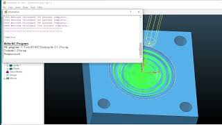 Delcam programming in Hindi How to create a NC Program for VMC in Delcam Write [upl. by Leifer]