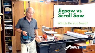 Jigsaw vs Scroll What Types of Cuts Does Each Reciprocating Saw Make [upl. by Decrem]