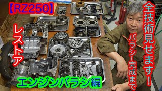 【レストア】RZ250を1からレストア！20年以上乗ってきた2ストバイクをピカピカに蘇らせてみたpart3 エンジンバラシ [upl. by Olimreh]