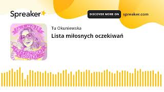 Lista miłosnych oczekiwań [upl. by Quintilla]