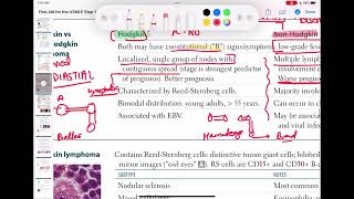 Hodgkin vs non Hodgkin lymphoma haematology 71 First Aid USMLE Step 1 in UrduHindi firstaidusmle [upl. by Gnal851]