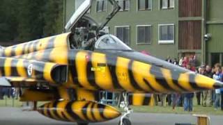 Northrop F5 Fredomfighter Eye of the tiger Kjeller Norway 02 [upl. by Gherardi]