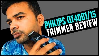 Philips QT400115 Trimmer Review in Hindi  Best Beard Trimmer for men under 1200 in Amazon India [upl. by Gonzales332]