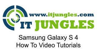 Samsung Galaxy S4 How to Connect to a WiFi Network [upl. by Enytnoel]