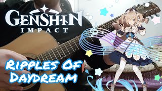 Ripples of Daydream OST Genshin Impact  Springvale theme Guitar Fingerstyle Cover  TABS [upl. by Maurilla]