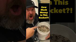 Dumping 2 Gallon Bucket Of Coins Into A Coinstar Machine youtubeshorts coinstar [upl. by Eilram]