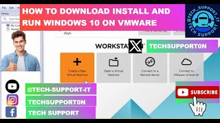 How to download install and run Windows 10 on VMWare 2024 [upl. by Einoj]