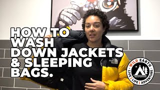 HOW TO WASH DOWN JACKETS amp SLEEPING BAGS [upl. by Sheeree]