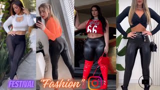 Always Best Dressed For Festivals In Shiny Leggings  How to Style Leggings Fashion Styles GRWM [upl. by Ylle]