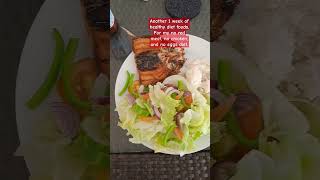 Another 1 week of healthy diet foods No red meat no chicken and no eggs dietshortvideo [upl. by Nauqas774]