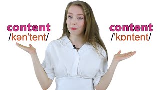 Content vs Content  Heteronym  Improve Your English Vocabulary and Pronunciation [upl. by Ekud]