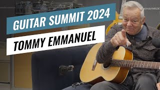 Guitar Summit 2024 Tommy Emmanuel about his decision whether to play with a pick or his fingers [upl. by Fernyak504]